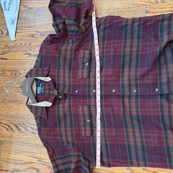 Vintage Y2K Ralph Lauren Heavyweight Flannel Shirt Jacket - size L - Picture 11 of 14